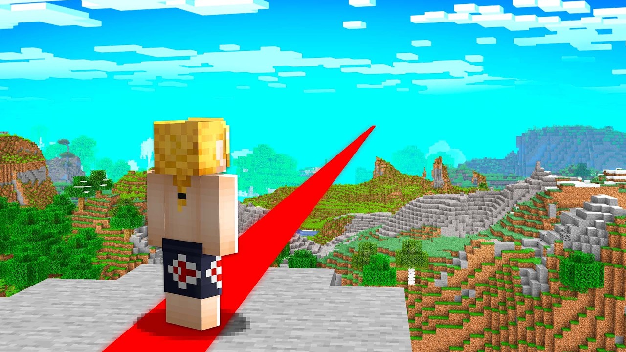 ZERAMOS O Minecraft, MAS apenas em LINHA RETA!