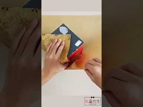 How to gift wrap square box /cube box #shorts #giftwrapping