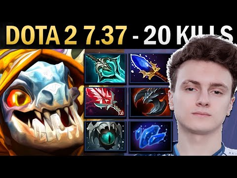 Slark Gameplay Miracle with 20 Kills and Skadi - Dota 2 7.37