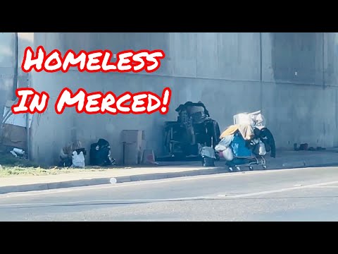 (HIA154) HOMELESS IN MERCED CALIFORNIA (OUR FIRST TIME HERE!) WHERE ARE ALL THE HOMELESS PEOPLE AT?