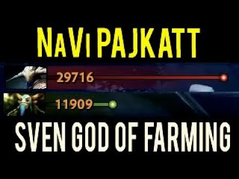 NaVi Pajkatt Sven GOD of FARMING + Insane Build 7.06f Meta Dota 2