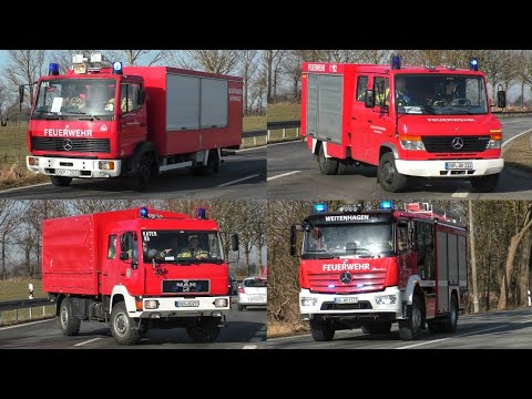 [Schweres Zugunglück Güterzug rammt PKW!] Einsatzfahrten Amt Landhagen + Gefahrgutzug Greifswald