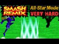 Smash Remix All Star Mode Gameplay With Polygon Captain Falcon VERY HARD
