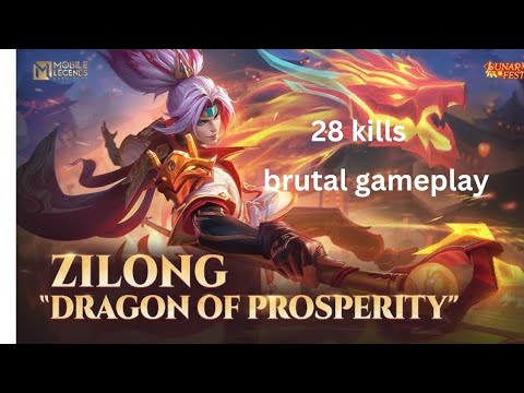 🔥 Zilong UNSTOPPABLE! | 28 KILLS BRUTAL CARNAGE | Mobile Legends Savage Gameplay 🔥
