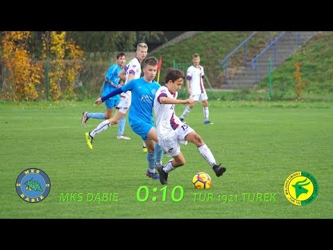 MKS Dąbie- Tur 1921 Turek 0:10, junior B1, 19.10.2019, fotorelacja
