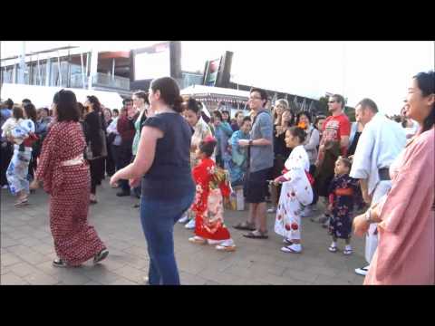 Japanese Summer Festival 2011 - Bon Odori Dance - Tanko Bushi (Round 3)
