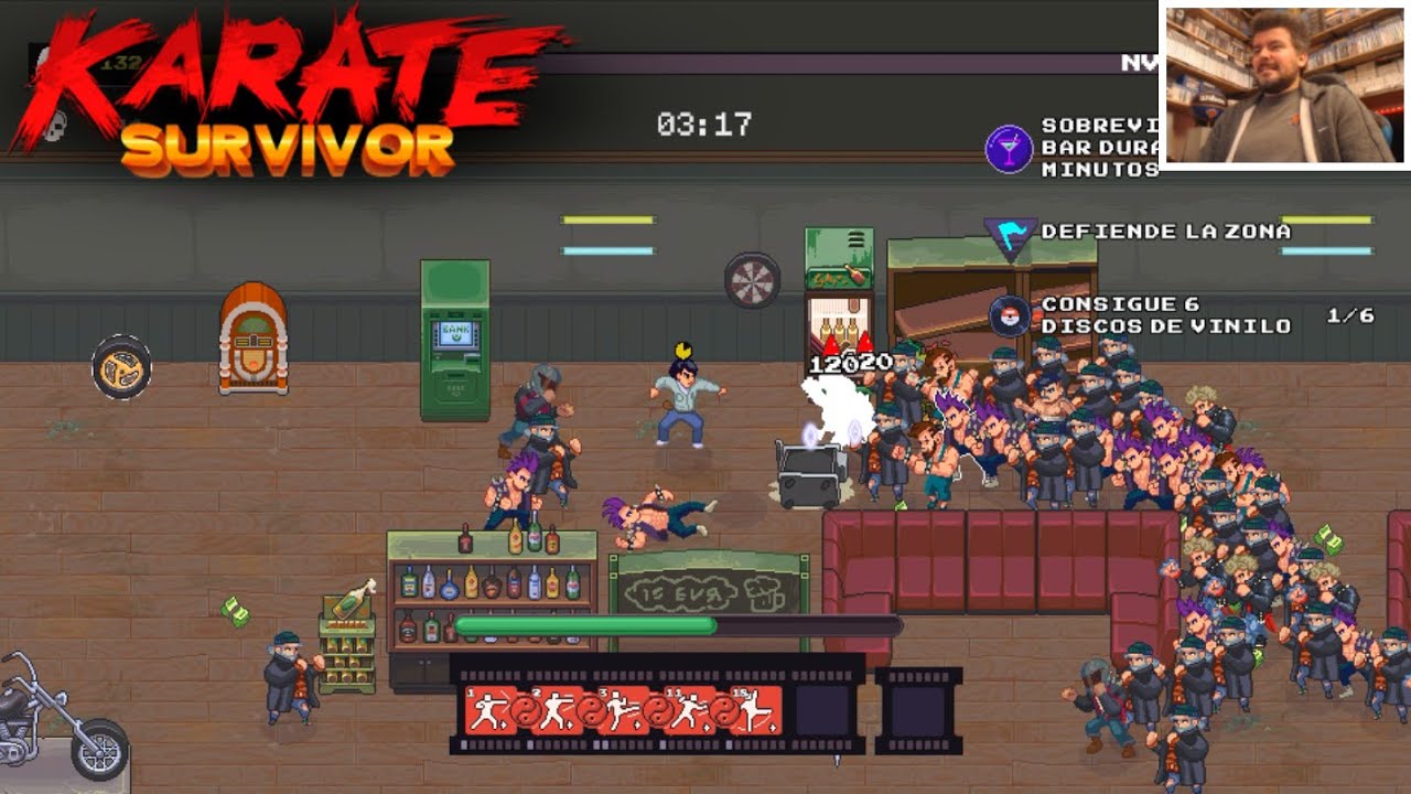 KARATE SURVIVOR, estética ochentera y BEAT´EM-UP tipo SURVIVORS 🧛‍♀️ Gameplay en Español