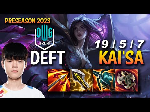 DK Deft KAI'SA vs EZREAL ADC - KR Ranked