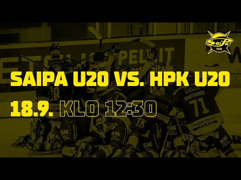 18.9. 2021 SaiPa U20 vs HPK U20