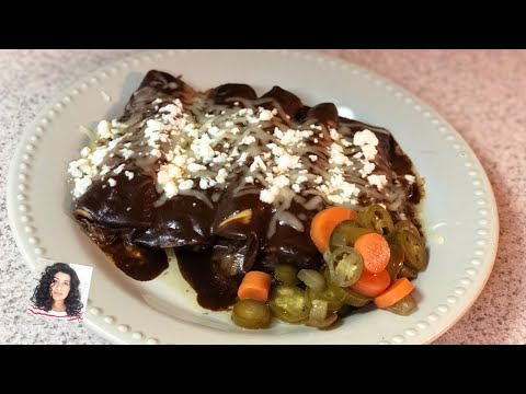Enchiladas de Mole | Chicken Mole Enchiladas | Mole Sauce Recipe