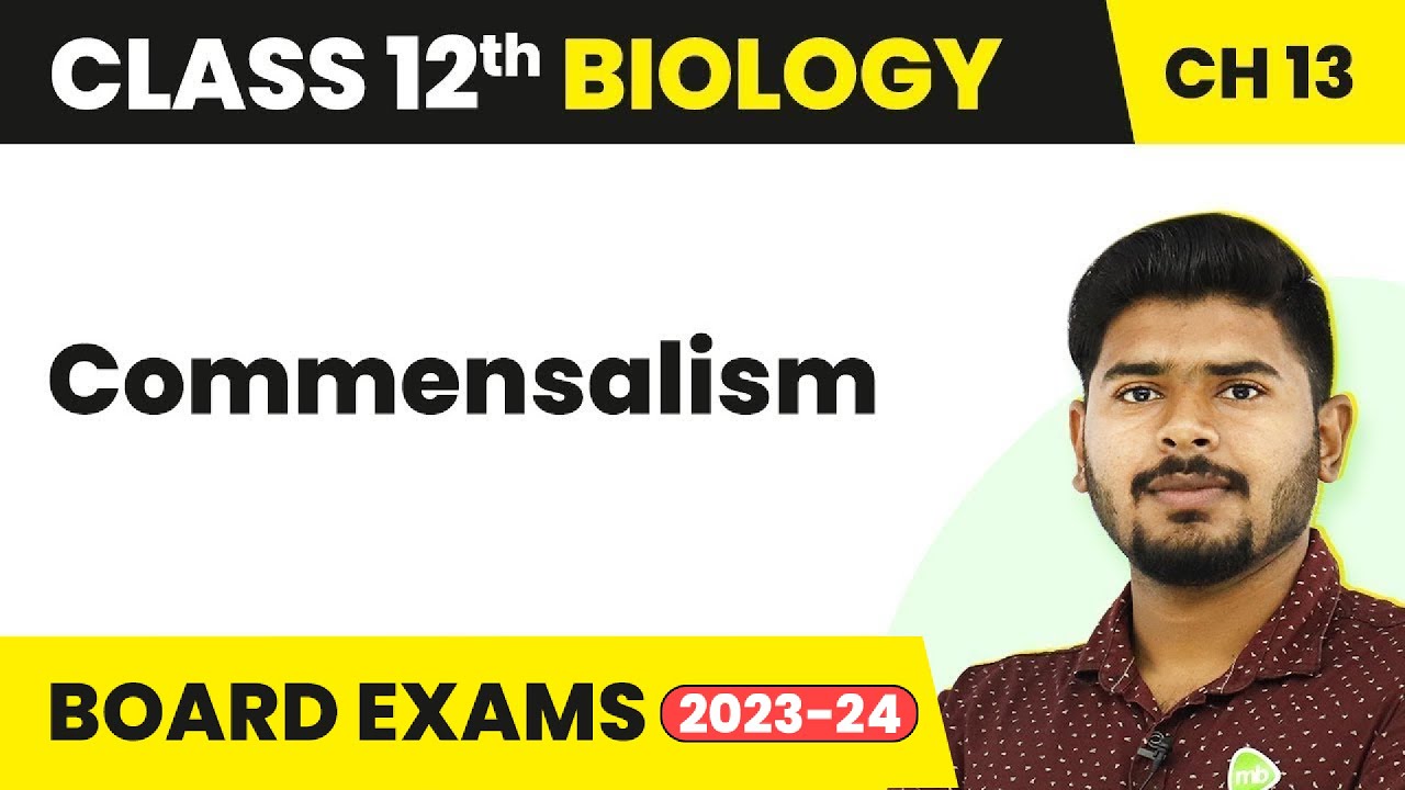 Class 12 Biology Chapter 13 | Commensalism - Organisms and Populations (2022-23)