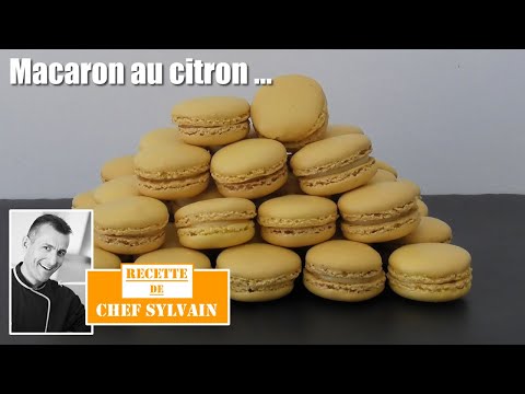 Recette macaron aux citron