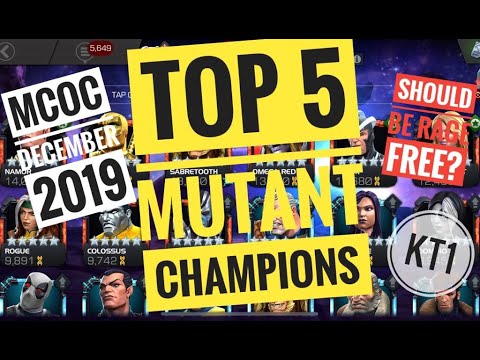 Top 5 Mutant Champions In MCOC! December 2019!