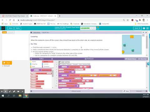 CSD Unit 3: Lesson 23 - Mini-Project - Flyer Game