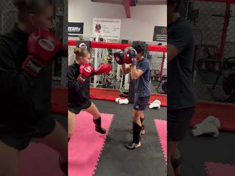 Feints to set up the back leg inside kick/sweep