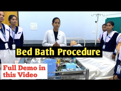 Bed bath Procedure/ All easy steps demo/Nursing clinical Procedure/ Exams