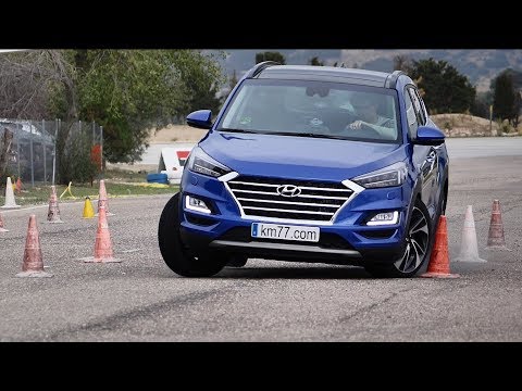 Hyundai Tucson 2019 – Maniobra de esquiva (moose test) y eslalom | km77.com
