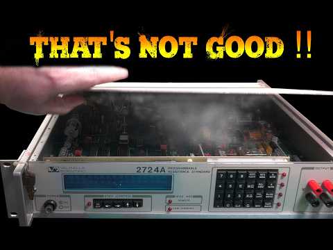 🔴 OH NO !! MAGIC SMOKE - Valhalla 2724A Resistance Standard Repair Part 1 - No.1393