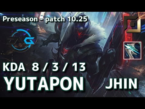 【韓国サーバー/M1】DFM Yutapon ジン(Jhin) VS ミスフォーチュン(MissFortune) BOT - Patch10.25 KR Ranked【LoL】