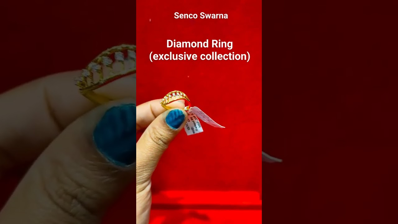 Diamond Finger Ring 💍🤩.           #gold #jewellery #22ct #senco #youtube #youtubeshorts  #trending