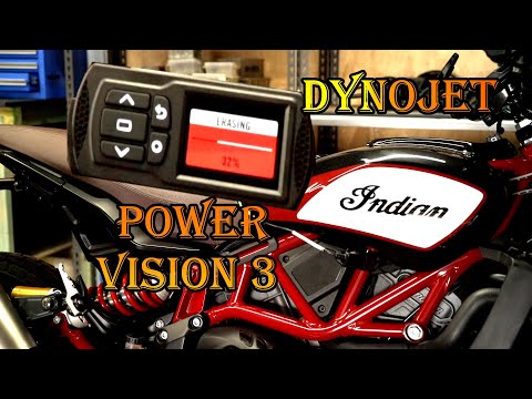 Kaltstart der Indian FTR 1200. Installation von Power Vision 3 und Einstellung der Leerlaufdrehzahl.