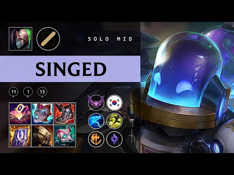 Singed Mid vs Yone - KR Master Patch 25.22