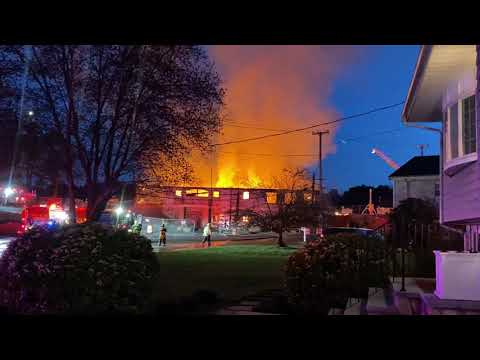 Meadowbrook country club construction fire Reading ma 01867 4/13/21 4:57am