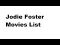 Jodie Foster Movies List Total Movies List