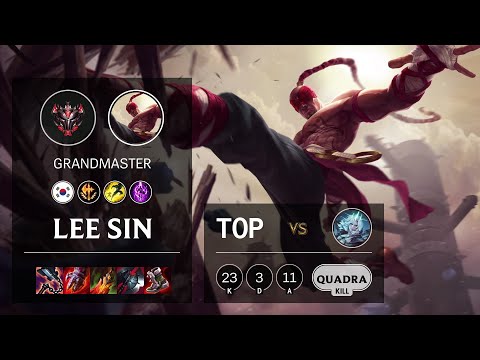 Lee Sin Top vs Viego - KR Grandmaster Patch 11.12