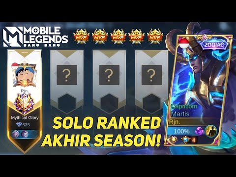 2 HARI SEBELUM RESET SEASON GAS SOLO RANKED! GAMEPLAY TOP GLOBAL MARTIS INDONESIA 3000 MATCH