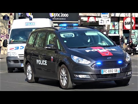 [FR] *RARE* French Police Crime Unit responding - CSI 92 (Hauts-de-Seine anti-crime unit) in Paris!
