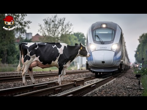 Tragic ! 35 Horrifying Moments of Animals Colliding with Trains -Car and Electric