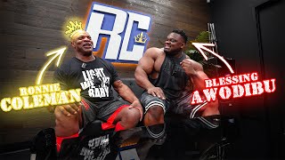 Ronnie Coleman Trains Blessing Awodibu for the Mr .Olympia | Chest & Triceps