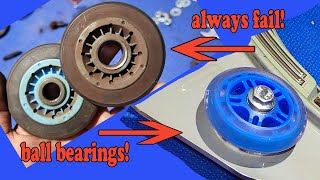 Samsung Dryer Drum Roller Replacement and Modification (Adding Sealed Bearings to Drum Rollers)