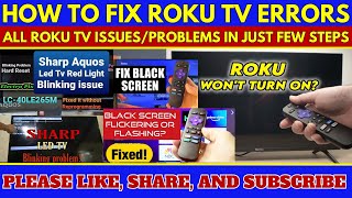 How to Fix Common Roku TV Errors