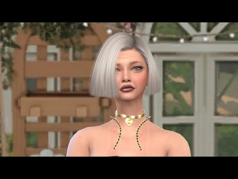 the sims 4 custom content download gray-haired female Rebecca Williams by Bonita100 Cas Video Preview