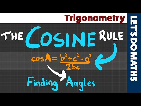 Cosine Rule - Finding Angles - Trigonometry