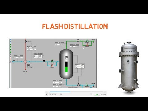 Flash Distillation in Chemical Process Engineering Trailer