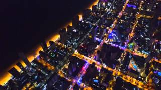 Phantom 3 , drone Benidorm  . Night