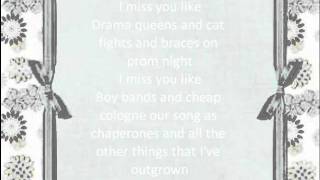 The band perry "Miss you being gone" lyrics
