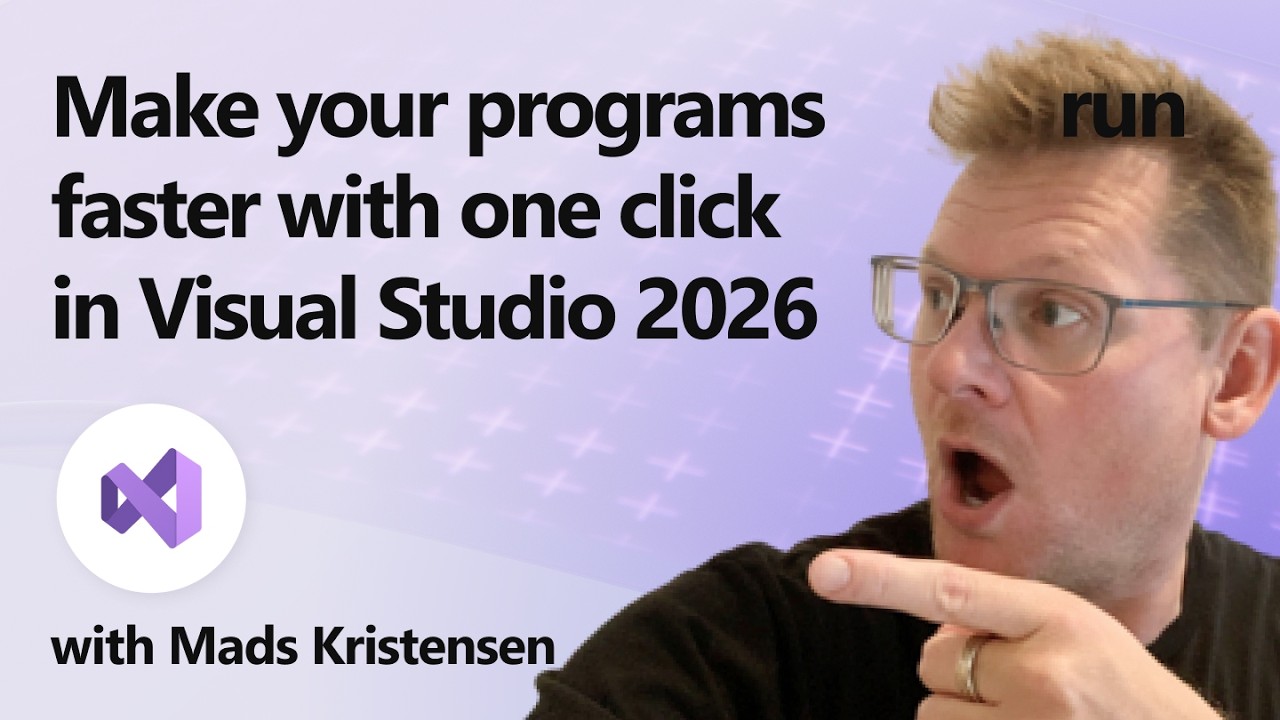Make your programs run faster with one click in Visual Studio 2026