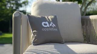 Apple Bee Bora Bora Loungeset 4-delig Nr. 2 | Taupe Rope & Keramiek