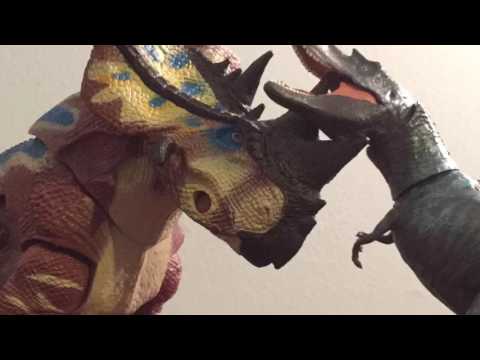 Gorgosaurus vs pachyrhinosaurus stop motion