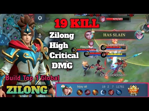 30 Kills + SAVAGE!! Zilong High Critical Damage (ONE SHOT DELETE) - Build Top 1 Global Zilong ~ MLBB