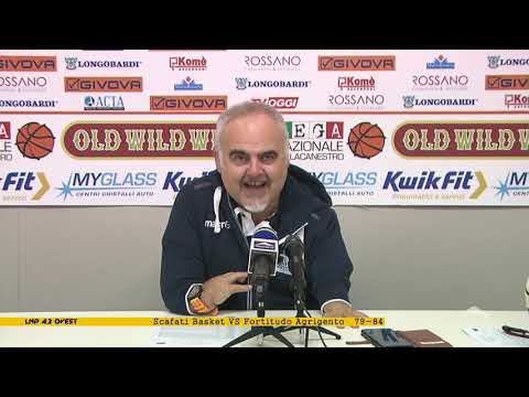 LNP Serie A2 Ovest Scafati Basket VS Fortitudo Agrigento 79-84  post gara Coach Ciani e Coach Lardo