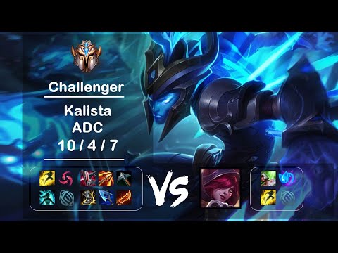 ADC Kalista vs Xayah KR Challenger Patch 12.7