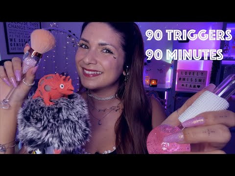ASMR 90 Triggers in 90 Minutes - 900k Special