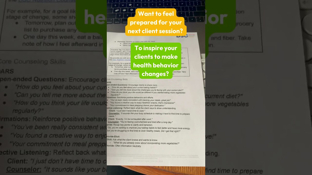 FREE Motivational Interviewing Cheat Sheet