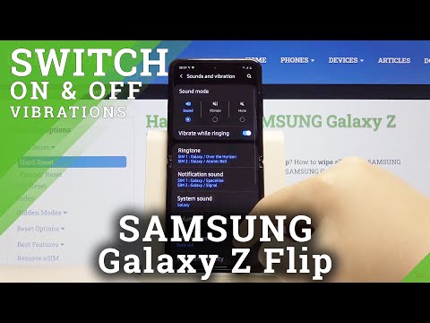 How to Enter Vibration Settings in SAMSUNG Galaxy Z Flip – Vibration Options