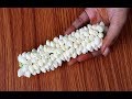 How To Make Jasmine Flower Garland Step By Step Malligai Poo Malai Romba Easyaga Kattuvathu Eppadi